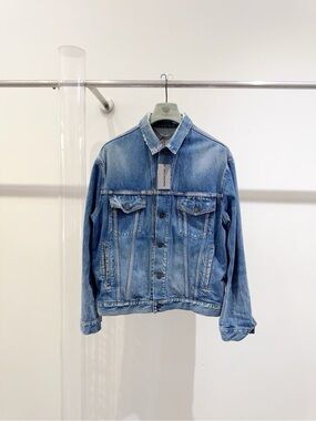 🚩stealBalenciaga Light Blue Denim Jacket